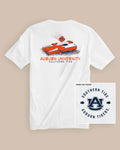 The back view of the Auburn Tigers Cornhole T-Shirt by Southern Tide - Classic White