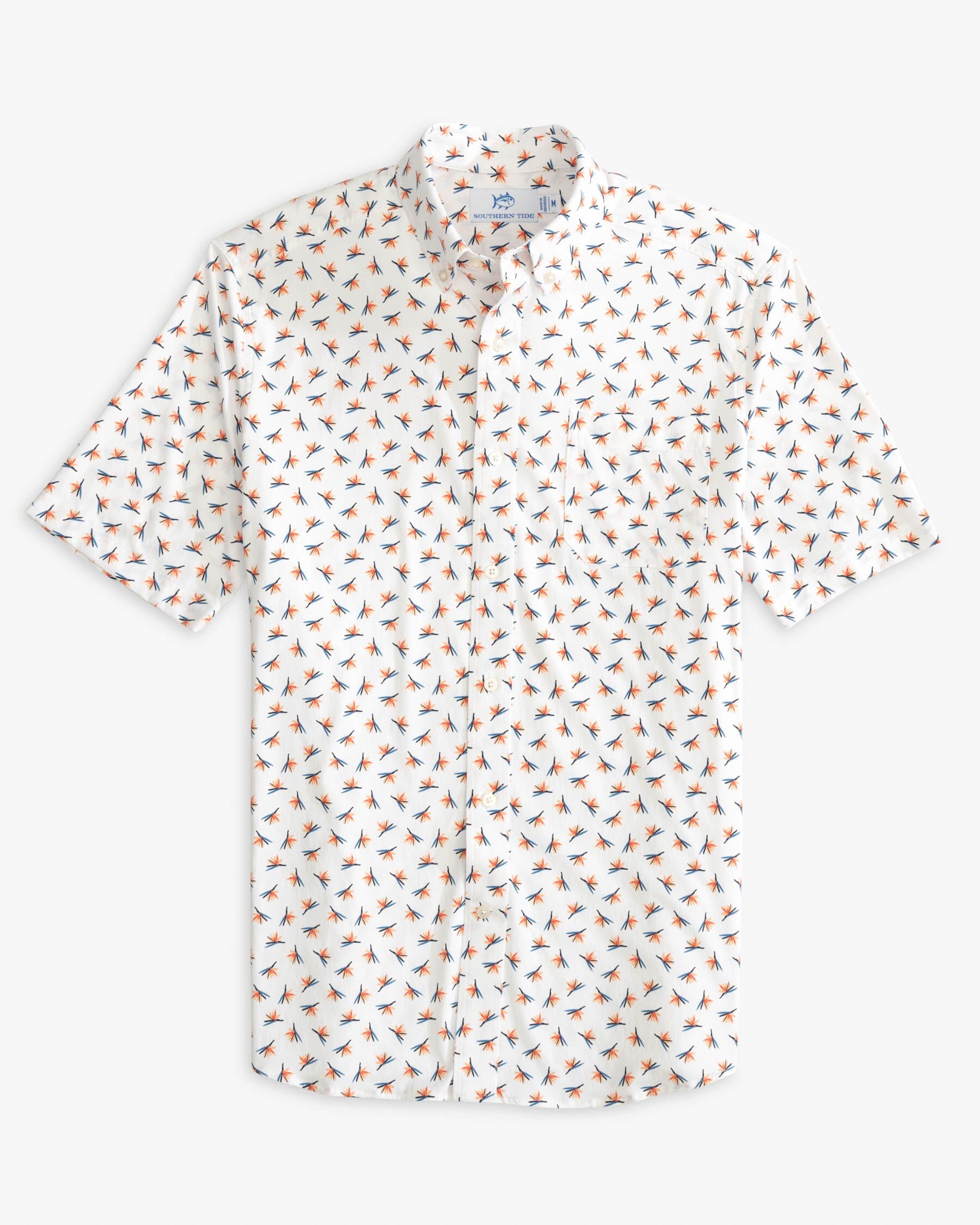 Paradise Park Printed Intercoastal Short Sleeve Button Down